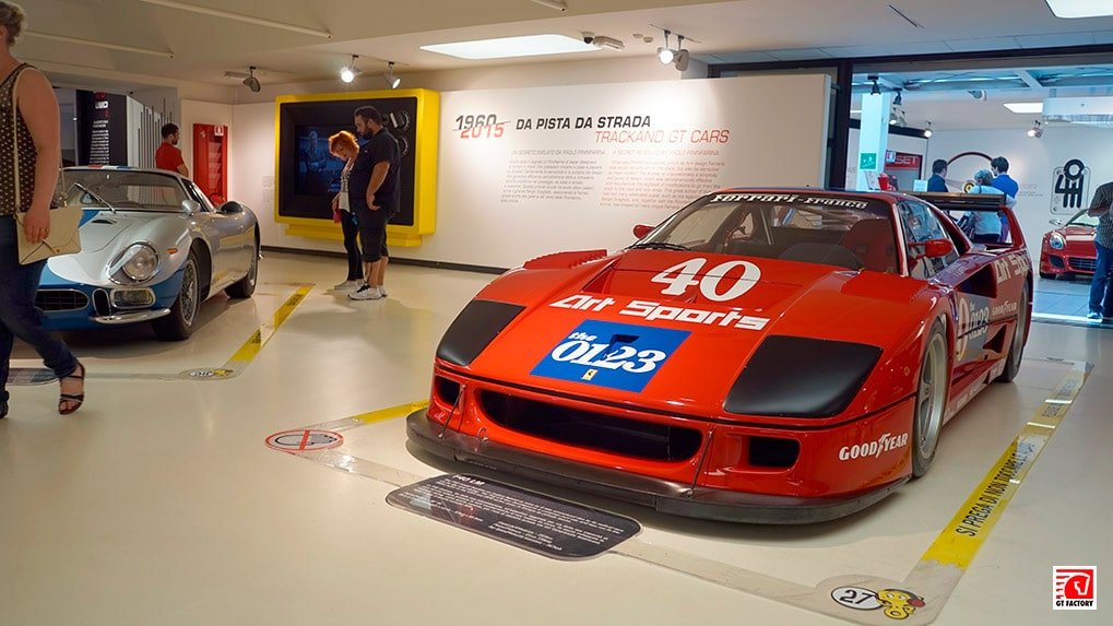 Ferrari F40 LM on display at the Ferrari Museum