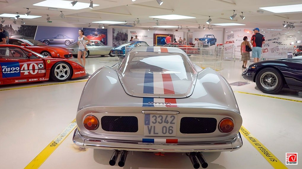 Ferrari 250 LM 1963 detail view at the museum