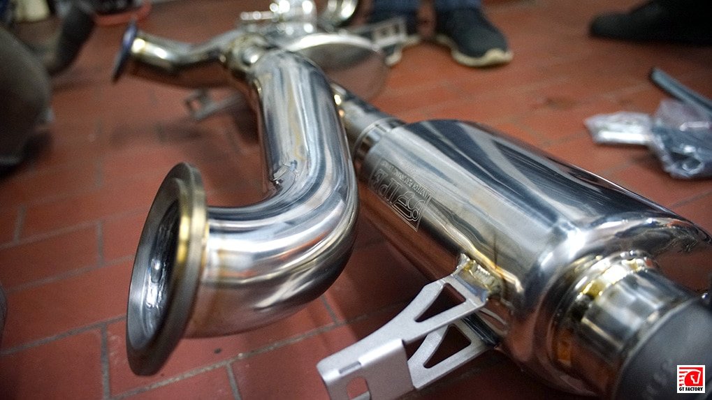 ipe titanium exhaust system for lamborghini lp610-4 huracan