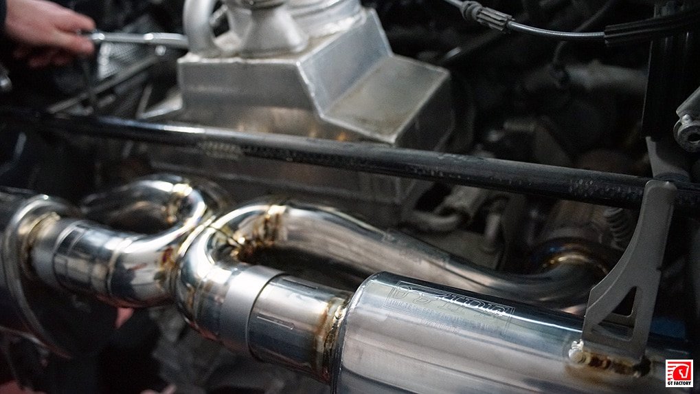 ipe titanium exhaust system for lamborghini lp610-4 installation process 