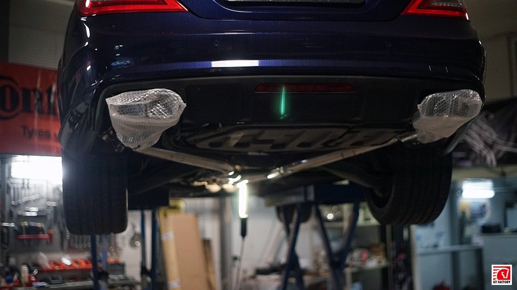 Mercedes-Benz cls63 ipe exhaust on cls500