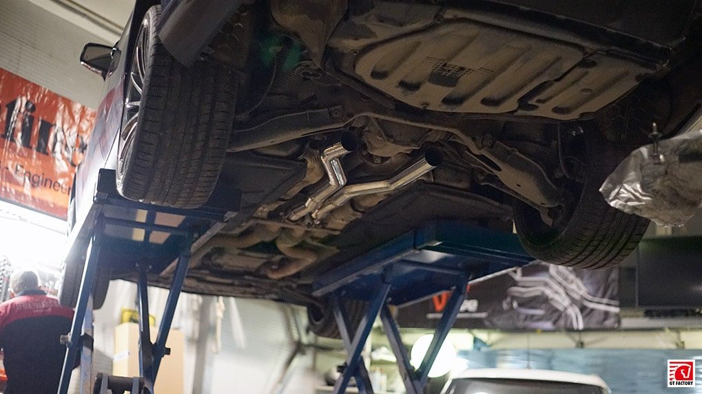 Mercedes-Benz cls63 ipe exhaust on cls500