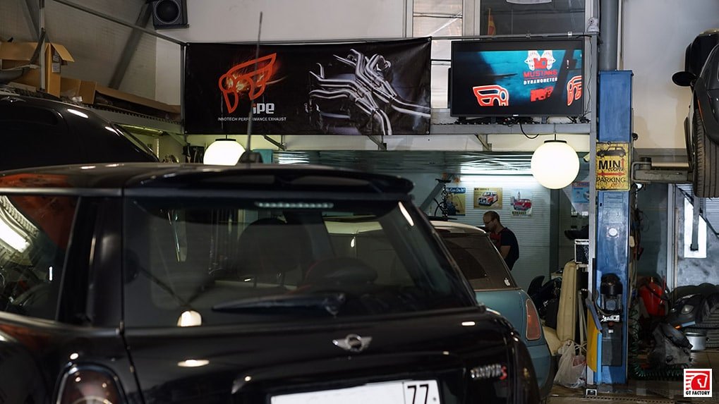 MINI R56 IPE full exhaust installation process