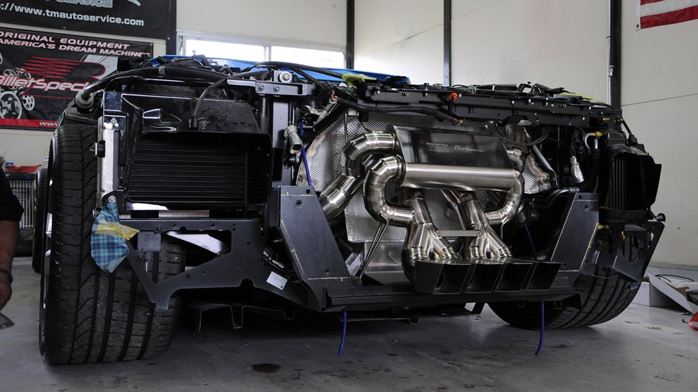 armytrix lamborghini lp700-4 aventador with armytrix titanium exhaust system