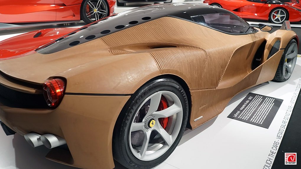 LaFerrari development model showing clay and finished bodywork