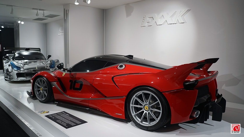 Ferrari FXX K 2015 detail view at the Ferrari Museum