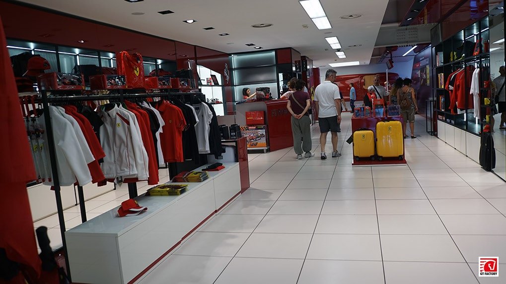 Ferrari Museum gift shop in Maranello