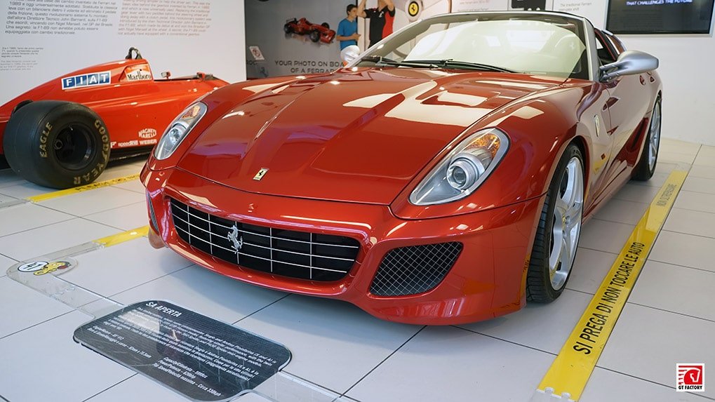 Ferrari SA Aperta displayed at the Ferrari Museum in Maranello