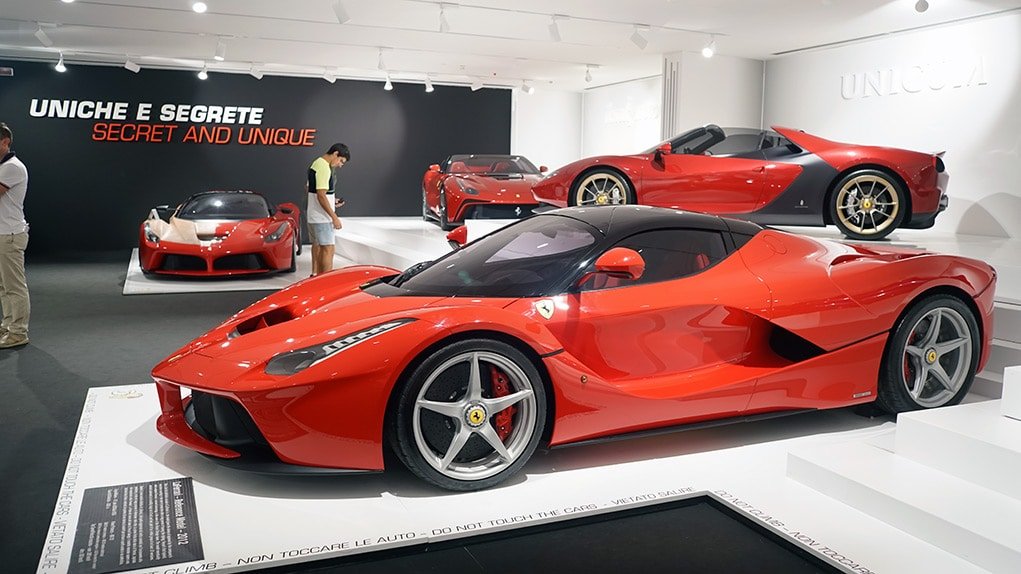 LaFerrari on display at the Ferrari Museum in Maranello