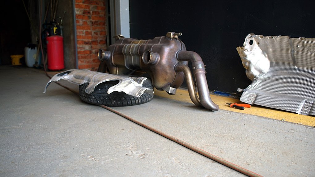 Capristo Audi R8 V10 Plus stock exhaust without insulation
