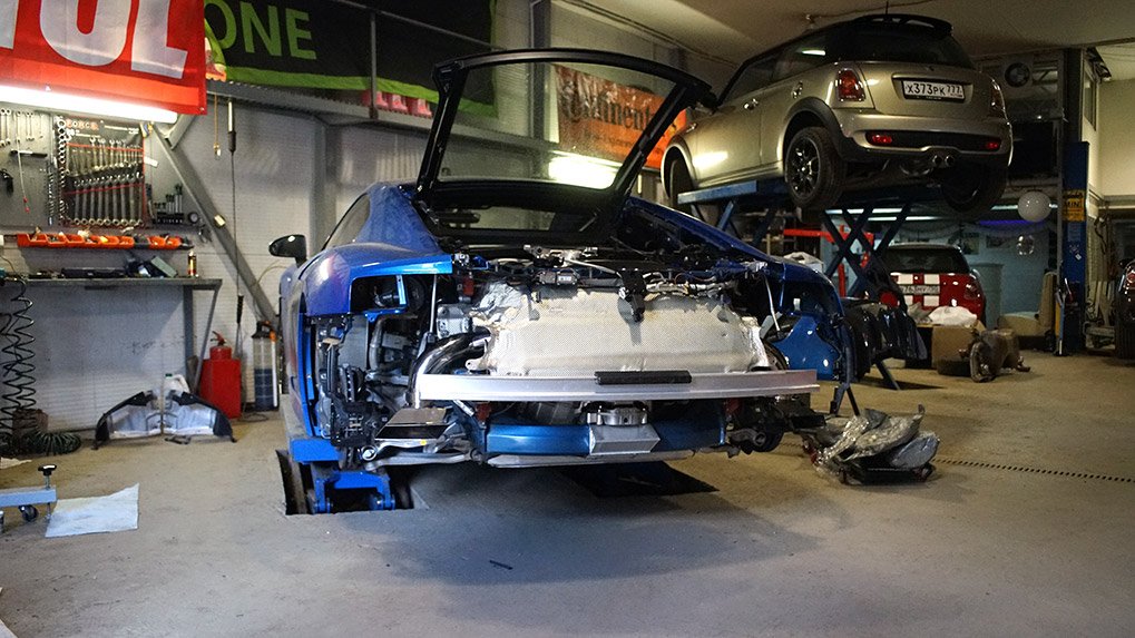 Capristo Audi R8 V10 Plus with just installed capristo exhaust