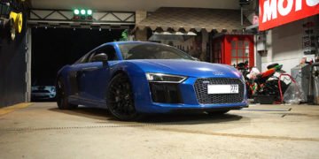 capristo exhaust audi r8 II v10plus установка