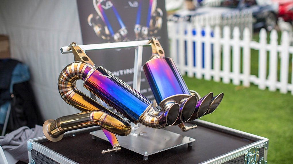 Handcrafted titanium VB exhaust system for Lamborghini Aventador LP750-4 SV
