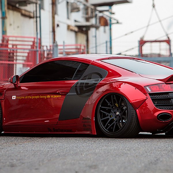 lb works audi r8 задние фендеры