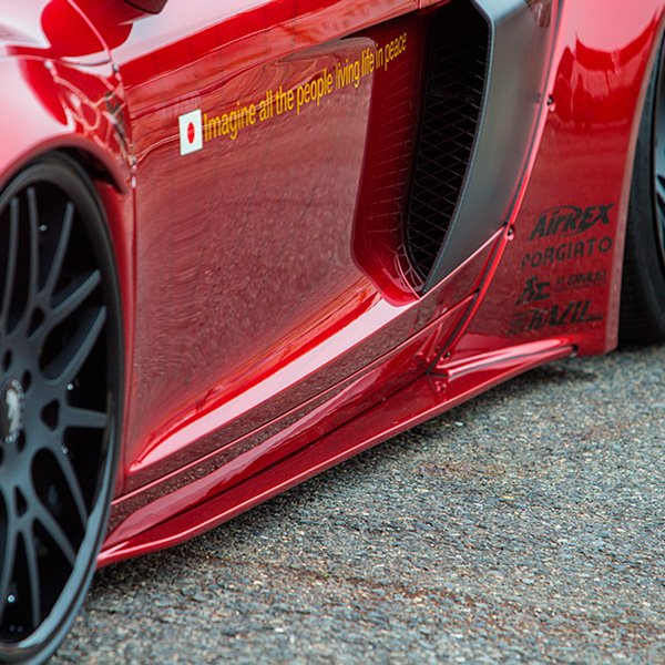lb works audi r8 боковые диффузоры