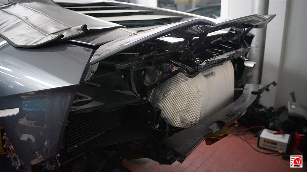 ipe lamborghini aventador lp700-4 глушитель из титана установка