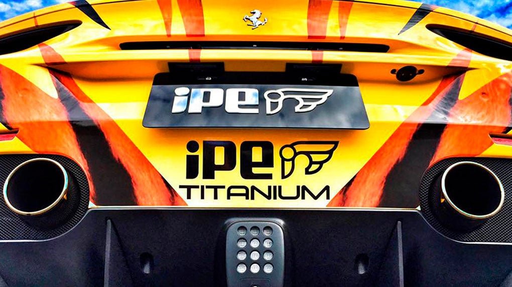 iPE F1 Ferrari 488 GTB титановая выхлопная система