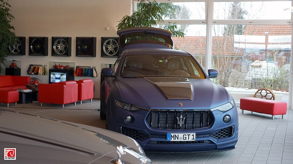 Novitec Maserati Levante Esteso in the showroom