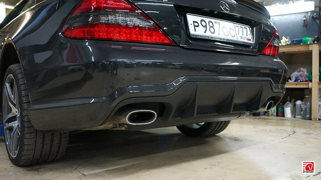 Mercedes-Benz SL65 AMG перед установкой выхлопной системы Capristo
