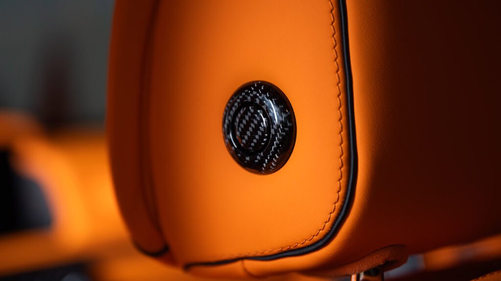 Mercedes-Benz G63 bespoke leather detail with gloss carbon accent