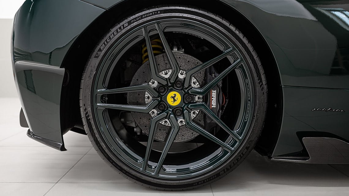 Vossen custom wheels installed on Ferrari 458