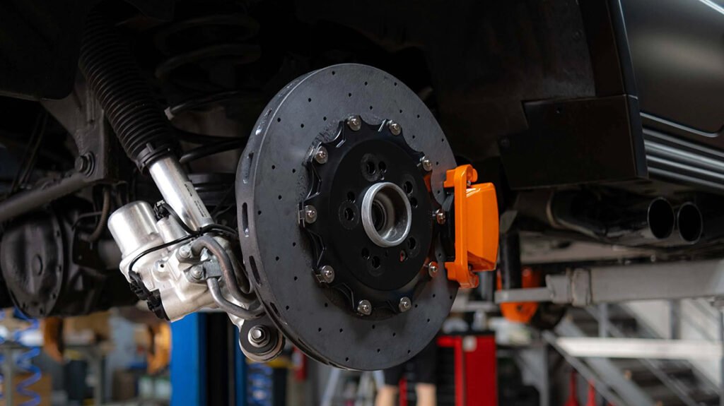 Mercedes-Benz G63 rear carbon ceramic brake system upgrade