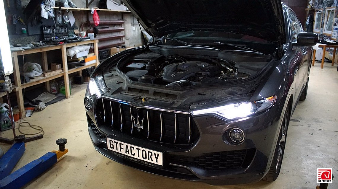 Установка блока увеличения мощности Novitec N-Tronic Maserati Levante V6 SQ4