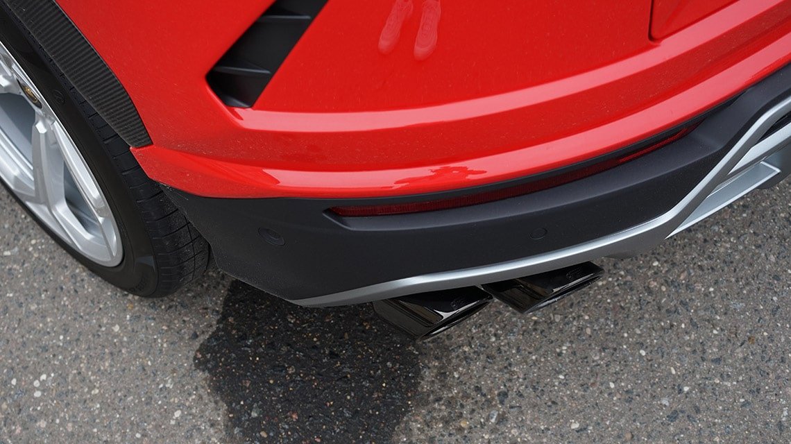 насадки черный хром iPE Lamborghini URUS