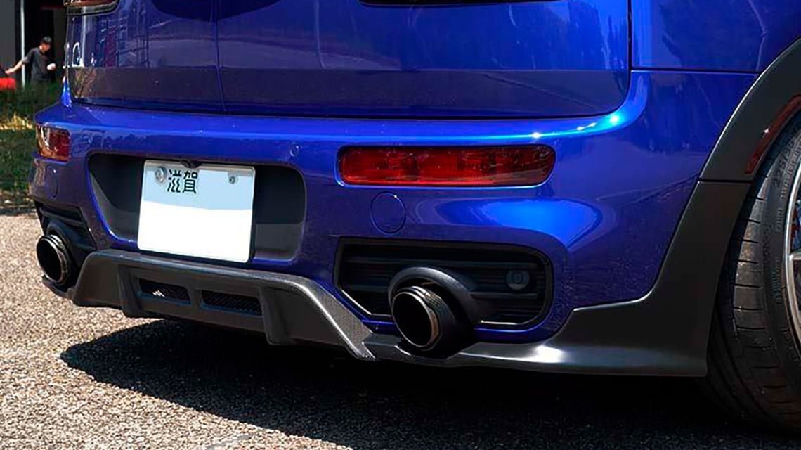 Duell AG Clubman F54 JCW Задняя юбка с диффузором из карбона
