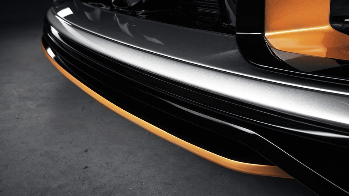 Юбка переднего бампера Porsche 992 Carrera Techart