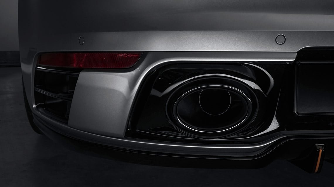 Аэродинамические элементы заднего бампера Porsche 992 Carrera Techart