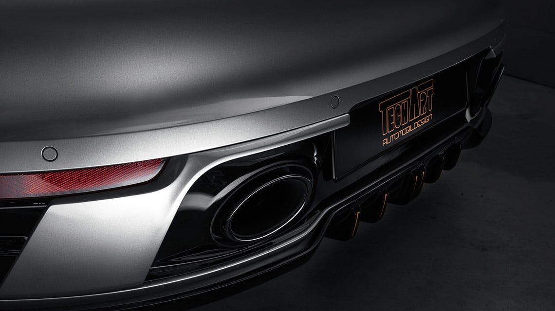 Задний диффузор Porsche 992 Carrera Techart