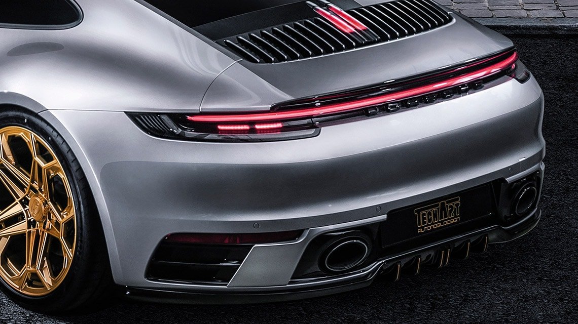 Задний спойлер тип 1 Porsche 992 Carrera Techart
