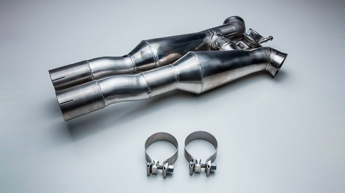 TECHART средняя часть выхлопной системы Porsche Cayenne 9YA 9YC