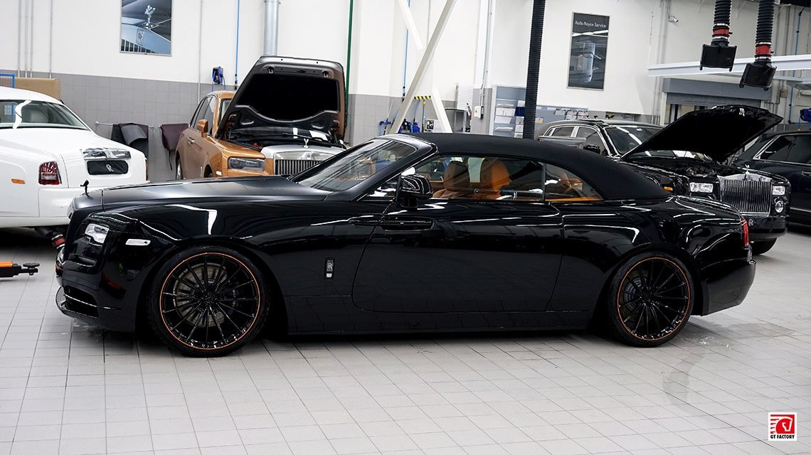 Проект SPOFEC Rolls-Royce Dawn + лип спойлер Mansory + кованые диски Anrky AN19