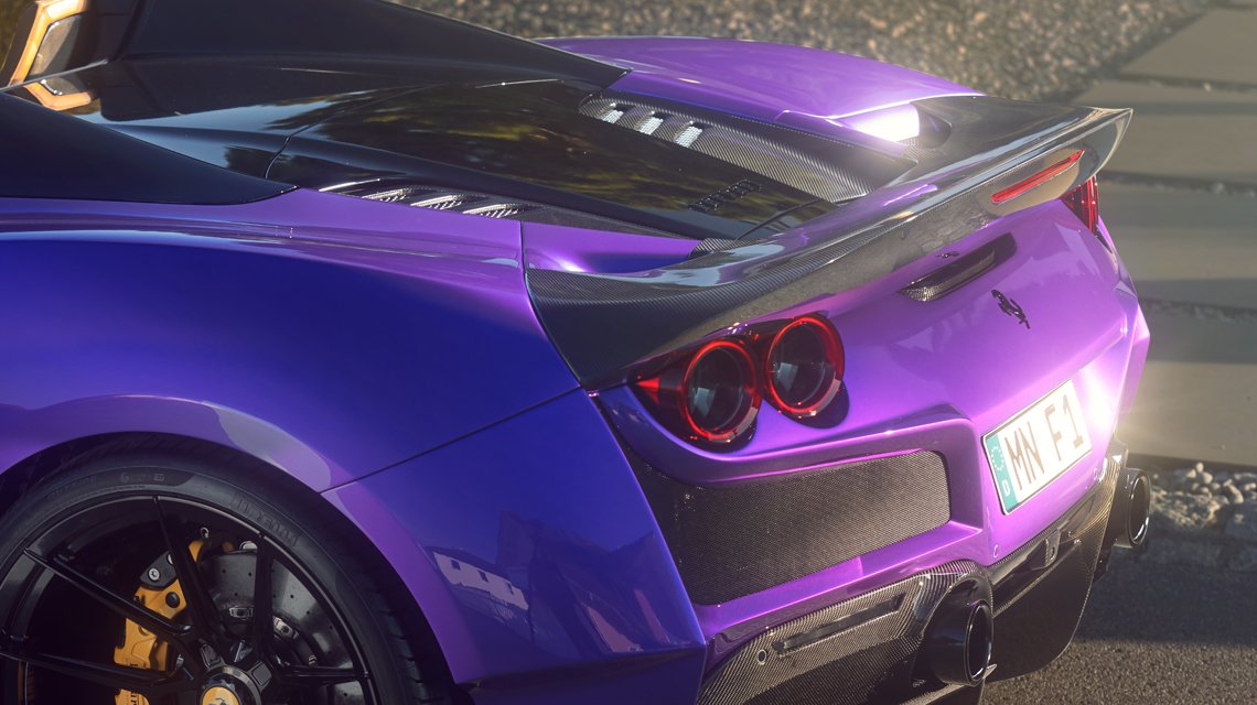 Novitec Ferrari F8 Spider Утиный хвост N-Largo F6 444 41