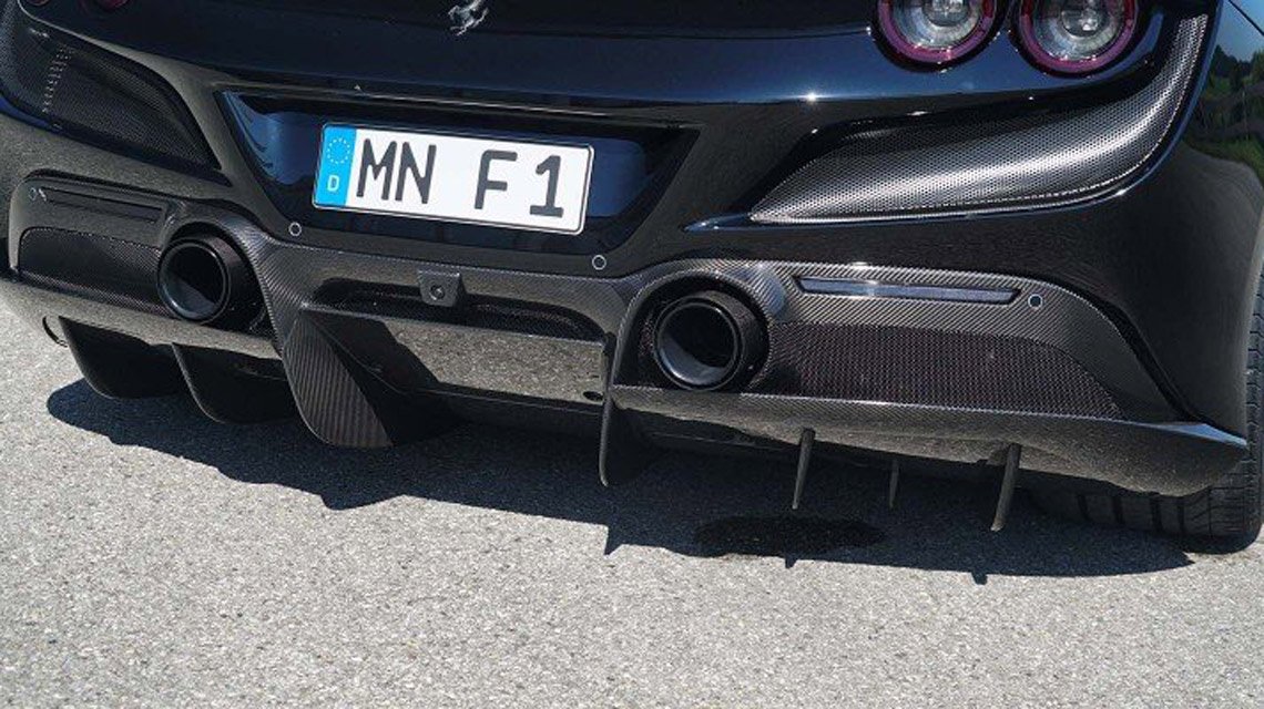 Ferrari F8 Spider Задний диффузор карбон F6 444 59
