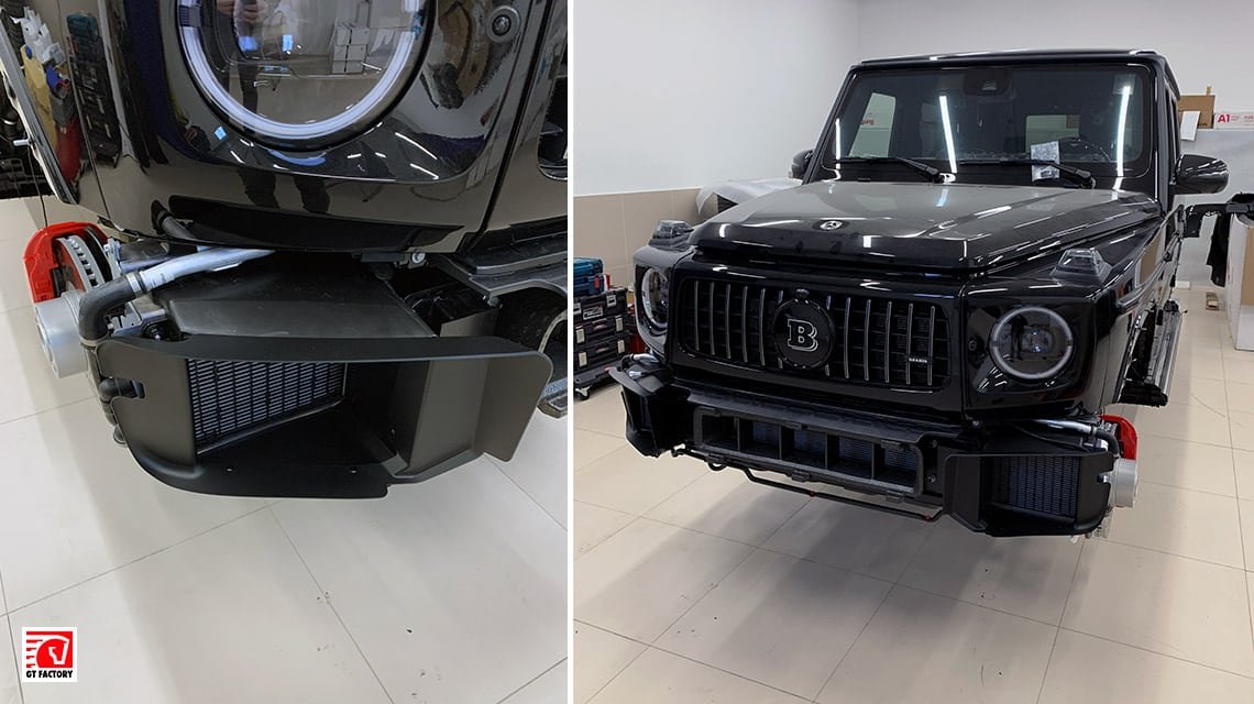 Промежуточный этап сборки BRABUS интерьер для WIDESAR G63AMG W464
