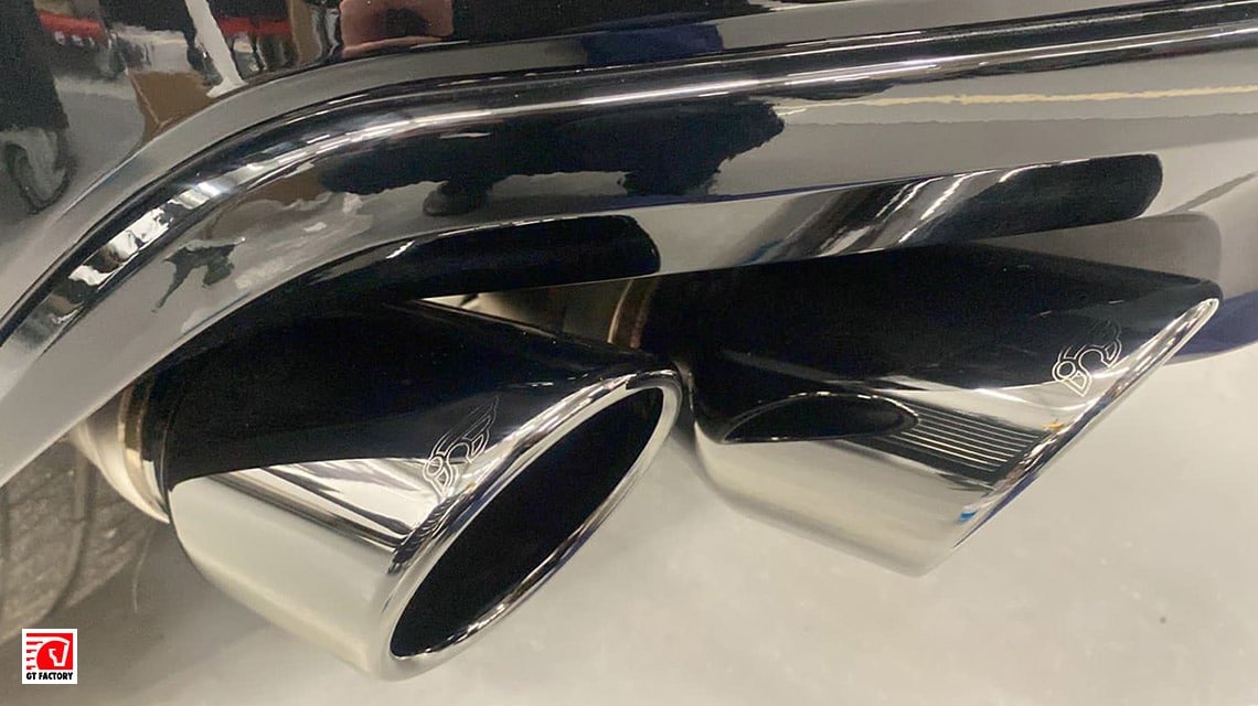 LAMBORGHINI URUS IPE CATBACK выхлопная система с насадками черный хром