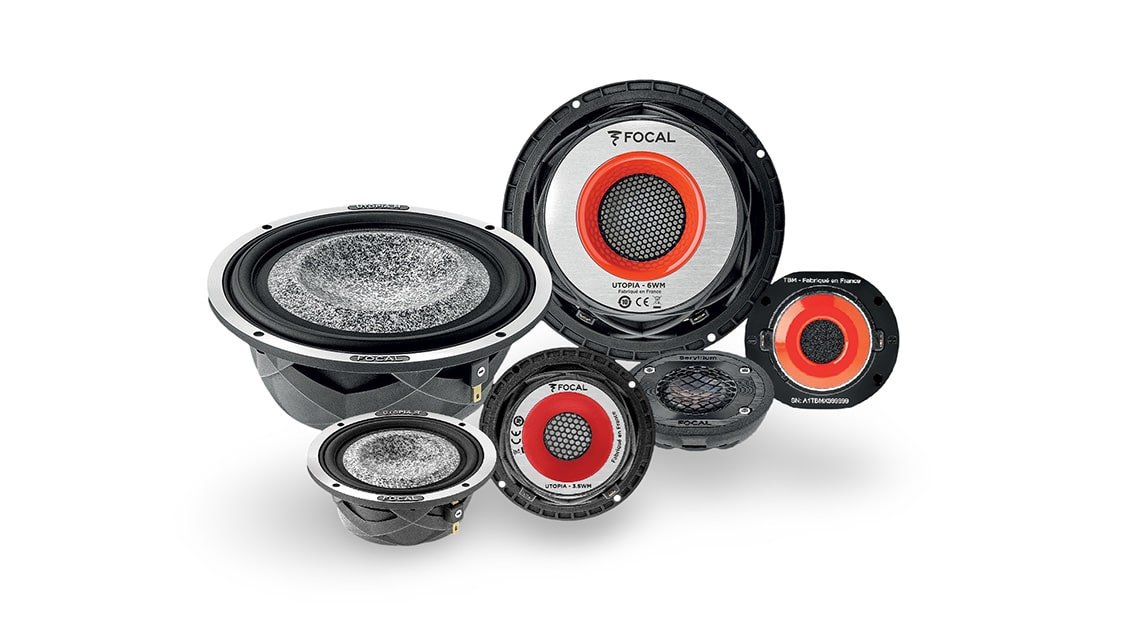 High-fidelity car audio components for premium vehicle audio systems