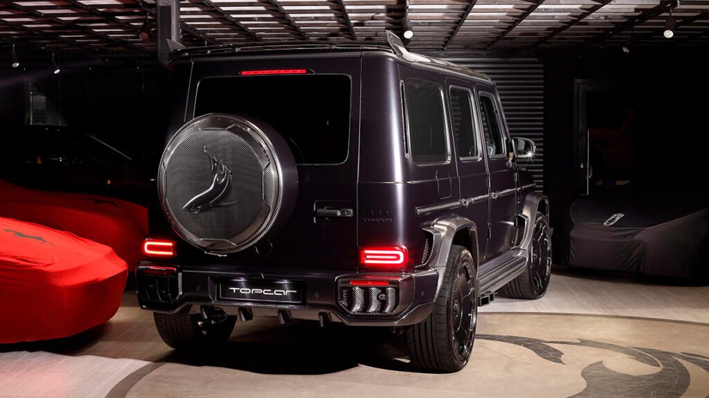 G63 Inferno carbon wide-body kit 3/4 rear view